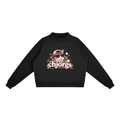 Essential Fleece Mock-Neck Crew Sweatshirt